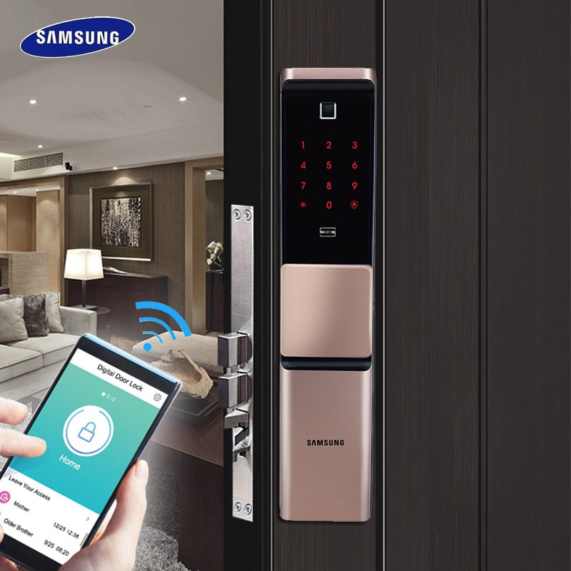 2019 NEW SAMSUNG Fingerprint Digital Wifi Door Lock IoT Keyless SHP-DR719 Big Moritse
